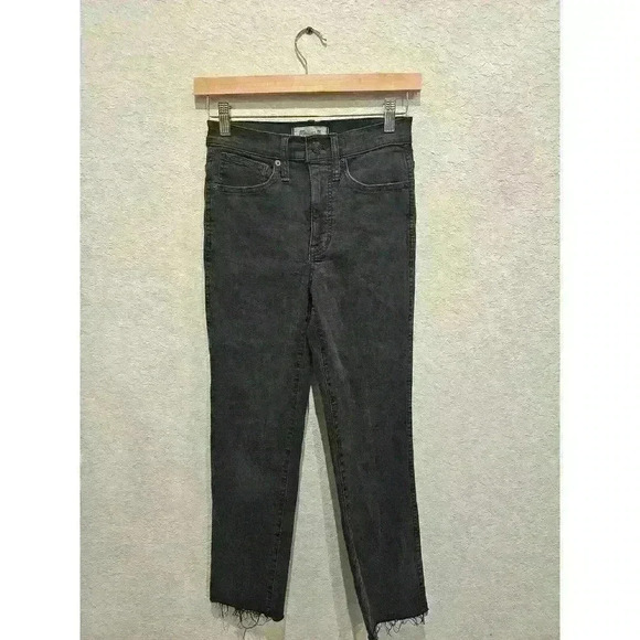 Madewell Stovepipe Black/gray size 24 - Picture 1 of 4